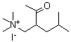 结构式 CAS# 1069-62-1, (2-乙酰基-4-甲基戊基)三甲基碘化铵