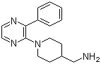 (1-(3-苯基吡嗪-2-基)哌啶-4-基)甲胺分子结构 (CAS 1069473-58-0)