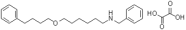 N-[6-(4-Phenylbutoxy)hexyl]benzenemethanamine ethanedioate (1:1) molecular structure (CAS 1070788-08-7)