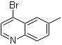 4-溴-6-甲基喹啉分子结构 (CAS 1070879-23-0)