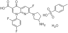 甲苯磺酸妥舒沙星分子结构 (CAS 107097-79-0)
