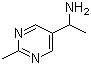 1-(2-甲基嘧啶-5-基)乙胺分子结构 (CAS 1071435-99-8)
