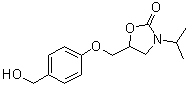 5-[[4-(Hydroxymethyl)phenoxy]methyl]-3-(1-methylethyl)-2-oxazolidinone molecular structure (CAS 1071765-44-0)