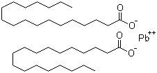 结构式 CAS# 1072-35-1, 硬脂酸铅