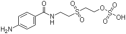 4-Amino-N-[2-[(2-sulfooxy)ethyl]sulfonyl]ethyl]benzamide molecular structure (CAS 107294-90-6)