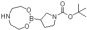 3-(Tetrahydro-4H-1,3,6,2-dioxazaborocin-2-yl)-1-pyrrolidinecarboxylic acid 1,1-dimethylethyl ester molecular structure (CAS 1072944-29-6)