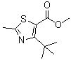 4-(1,1-Dimethylethyl)-2-methyl-5-thiazolecarboxylic acid methyl ester molecular structure (CAS 1072944-46-7)