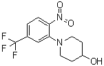 1-[2-Nitro-5-(trifluoromethyl)phenyl]-4-piperidinol molecular structure (CAS 1072944-51-4)