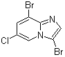 3,8-Dibromo-6-chloroimidazo[1,2-a]pyridine molecular structure (CAS 1072944-57-0)