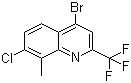 4-溴-7-氯-8-甲基-2-(三氟甲基)喹啉分子结构 (CAS 1072944-67-2)