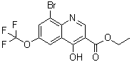 8-Bromo-4-hydroxy-6-(trifluoromethoxy)-3-quinolinecarboxylic acid ethyl ester molecular structure (CAS 1072944-81-0)