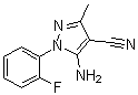 5-氨基-1-(2-氟苯基)-3-甲基-1H-吡唑-4-甲腈分子结构 (CAS 1072944-83-2)