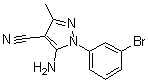 5-氨基-1-(3-溴苯基)-3-甲基-1H-吡唑-4-甲腈分子结构 (CAS 1072944-89-8)