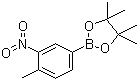 4-甲基-3-硝基苯硼酸频哪醇酯分子结构 (CAS 1072945-06-2)