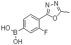 [3-Fluoro-4-(5-methyl-1,3,4-oxadiazol-2-yl)phenyl]boronic acid molecular structure (CAS 1072945-71-1)