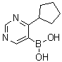 (4-环戊基-5-嘧啶基)硼酸分子结构 (CAS 1072945-80-2)