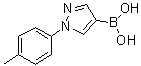 [1-(p-Tolyl)pyrazol-4-yl]boronic acid molecular structure (CAS 1072945-92-6)