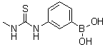 [3-[[(甲基氨基)硫代甲酰基]氨基]苯基]硼酸分子结构 (CAS 1072946-17-8)