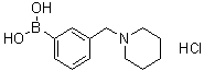 [3-(1-Piperidinylmethyl)phenyl]boronic acid hydrochloride (1:1) molecular structure (CAS 1072946-21-4)
