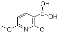 (2-氯-6-甲氧基-3-吡啶基)硼酸分子结构 (CAS 1072946-25-8)
