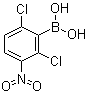 (2,6-二氯-3-硝基苯基)硼酸分子结构 (CAS 1072946-37-2)