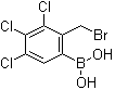 [2-(溴甲基)-3,4,5-三氯苯基]硼酸分子结构 (CAS 1072946-53-2)