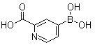 4-硼酸基-2-吡啶羧酸分子结构 (CAS 1072946-59-8)