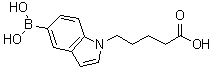 5-Borono-1H-indole-1-pentanoic acid molecular structure (CAS 1072946-60-1)