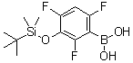 [3-[[(1,1-Dimethylethyl)dimethylsilyl]oxy]-2,4,6-trifluorophenyl]boronic acid molecular structure (CAS 1072946-65-6)