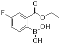 2-Borono-5-fluorobenzoic acid 1-ethyl ester molecular structure (CAS 1072951-40-6)