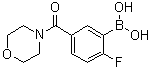 [2-Fluoro-5-(4-morpholinylcarbonyl)phenyl]boronic acid molecular structure (CAS 1072951-41-7)