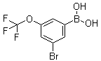 [3-Bromo-5-(trifluoromethoxy)phenyl]boronic acid molecular structure (CAS 1072951-48-4)
