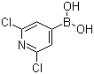 2,6-Dichloropyridine-4-boronic acid molecular structure (CAS 1072951-54-2)