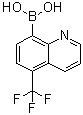 [5-(Trifluoromethyl)-8-quinolinyl]boronic acid molecular structure (CAS 1072951-55-3)