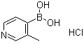 (3-甲基-4-吡啶基)硼酸盐酸盐分子结构 (CAS 1072952-40-9)