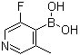 结构式 CAS# 1072952-44-3, (3-氟-5-甲基-4-吡啶基)硼酸