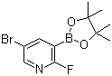 5-Bromo-2-fluoropyridine-3-boronic acid pinacol ester molecular structure (CAS 1073353-50-0)