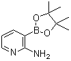 2-氨基吡啶-3-硼酸频哪醇酯分子结构 (CAS 1073354-97-8)