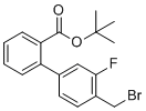 4'-溴甲基-3'-氟联苯-2-羧酸t-丁基酯分子结构 (CAS 1073549-04-8)