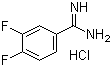 3,4-Difluorobenzamidine hydrochloride molecular structure (CAS 107392-33-6)