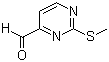 2-甲硫基嘧啶-4-甲醛分子结构 (CAS 1074-68-6)