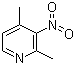 2,4-二甲基-3-硝基吡啶分子结构 (CAS 1074-76-6)