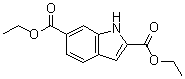 1H-吲哚-2,6-二甲酸二乙酯分子结构 (CAS 107516-75-6)