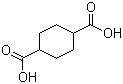 1,4-环己烷二甲酸分子结构 (CAS 1076-97-7)
