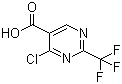 4-Chloro-2-(trifluoromethyl)-5-pyrimidinecarboxylic acid molecular structure (CAS 1076197-55-1)