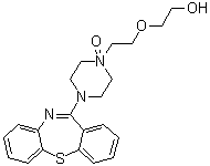 喹硫平 N-氧化物分子结构 (CAS 1076199-40-0)