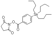 1-[[4-(Tributylstannyl)benzoyl]oxy]-2,5-pyrrolidinedione molecular structure (CAS 107759-58-0)