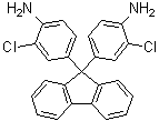 9,9-二(3-氯-4-氨基苯基)芴分子结构 (CAS 107934-68-9)