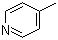 结构式 CAS# 108-89-4, 4-甲基吡啶; gamma-甲基吡啶