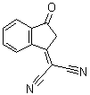 2-(2,3-二氢-3-氧代-1H-茚-1-亚基)丙二腈分子结构 (CAS 1080-74-6)